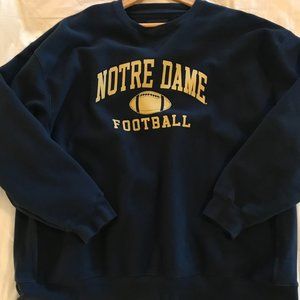 Notre Dame Football Crew Neck Sweatshirt